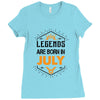 Legends are born in July Ladies Fitted T-Shirt