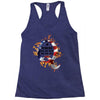 American Flag Q Fire Racerback Tank