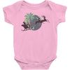 tropical santa Baby Bodysuit