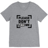 Please Don't Tag Me V-Neck Tee