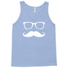 mustache glasses nerd Tank Top