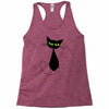 black cat idiot Racerback Tank