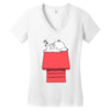 totoro peanut Women's V-Neck T-Shirt