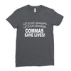 commassavenavy Ladies Fitted T-Shirt