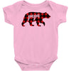 papa christmas bear Baby Bodysuit