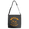 krillin with my homies Adjustable Strap Totes