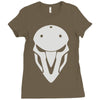 minimalist reaper mask Ladies Fitted T-Shirt