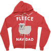 fleece navidad Zipper Hoodie