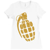 granate grenade waffe weapon krieg war pc game classic usa army Ladies Fitted T-Shirt