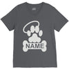 personalized paw halo V-Neck Tee