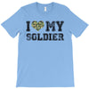 i love my soldier regular camouflage T-Shirt