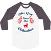 this girl love her chihuahua 3/4 Sleeve Shirt