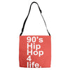 90's hip hop music Adjustable Strap Totes