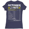 October Girl Facts Libra Ladies Fitted T-Shirt