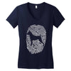 boxer fingerprint Women's V-Neck T-Shirt