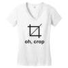 oh crop Women's V-Neck T-Shirt
