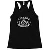 40th birthday gift vintage 1978 perfect aged Racerback Tank