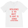 adapt or die encoded (white) V-Neck Tee