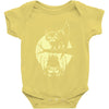 cat and bat halloween Baby Onesie