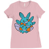more mudkip Ladies Fitted T-Shirt