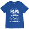 I'm Called Papa Because I'm Way Too Cool To Be Called Grandfather V-Neck Tee