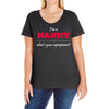 i'm a nanny what's your superpower Ladies Curvy T-Shirt