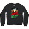 working on my santa body Crewneck Sweatshirt