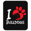 I Love Bulldogs Mousepad