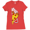 pizza slut Ladies Fitted T-Shirt