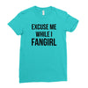 excuse me while i fangirl Ladies Fitted T-Shirt