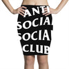 anti social social club White logo Pencil Skirts