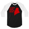 funny maine state 3/4 Sleeve Shirt