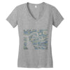 ascii night Women's V-Neck T-Shirt