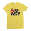this girl loves pizza Ladies Fitted T-Shirt