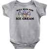 will run for ice cream Baby Bodysuit