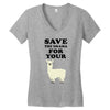 Save The Drama For Your Lama Women's V-Neck T-Shirt