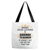 smart good looking science teacher profession Tote Bags