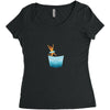 Jumping See Women's Triblend Scoop T-shirt