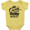 Queens Are Born In August Baby Onesie