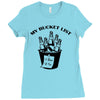 bucket list Ladies Fitted T-Shirt