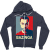 bazinga poster, ideal birthday gift or present Zipper Hoodie