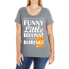 funny little brains Ladies Curvy T-Shirt
