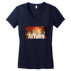 Moto Autumn Women's V-Neck T-Shirt