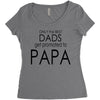 best dad get promoted to papa Women's Triblend Scoop T-shirt