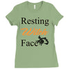 resting witch face   fall t shirt   funny halloween Ladies Fitted T-Shirt