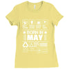 Born In May Ladies Fitted T-Shirt
