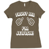 trust me i'm jewish Ladies Fitted T-Shirt