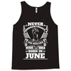 Never Underestimate Dog Rescuer Who Was Born June Tank Top