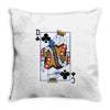 catdog playing card Throw Pillow