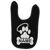 personalized paw halo Baby Bibs